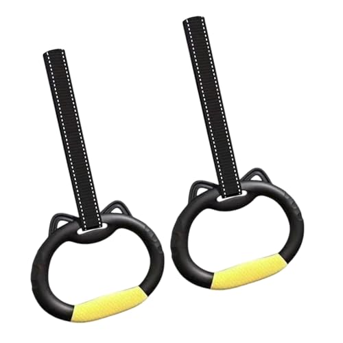 Nawwgy 2pcs Gymnastics Rings Adjustable Buckles Straps Rings Nonslip Exercise Rings for Shoulder Training Horizontal bar Special Ring