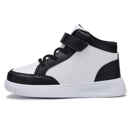 Image of Kids Sneakers Boys Running Shoes Girls High Top Casual Lightweight Classic Adjustable Strap Sneakers