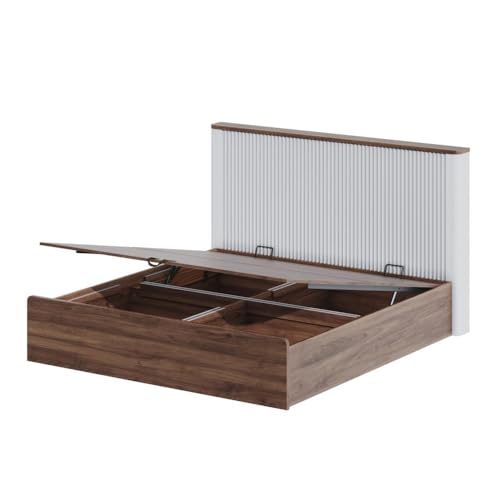 Image of Wakefit Bed | 3 Yr Warranty | King Size Bed, Comes with Hydraulic Storage, Noise Free, Density: 680-750 kg /m, Termite & Borer Resistant, Fits Mattresses Up to 8 Inches (Nix 78 x 72- Columbian Walnut)