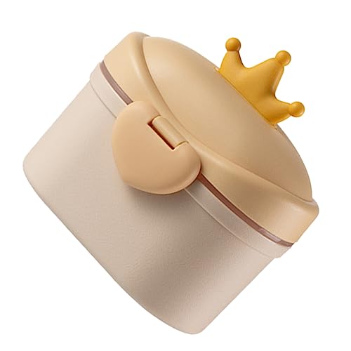 UPKOCH 粉ミルクボックス 離乳食容器 哺乳瓶 離乳食保存容器 ポータブル粉乳保管庫 粉ミルクの容器 母乳コンテナ スナックコンテナ 食品容器 Yellow Pp 再利用可能