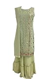 stylisch Hose Palazzo Generisch Indische Kleid Salwar kameez Tunika Palazzo Bollywood Hochzeit Party Kostüm little India in Germany Gr.38