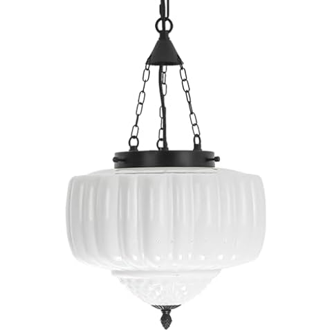 FCTWAKS Milk Glass Pendant Light Cover
