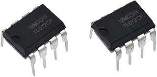 5pcs/lot Integrated Circuit, TL072CP DIP-8 Operational Amplifiers Chip TL072 DIP8 Op Amps Dual DIY Electronic Kit (Color : 10pcs)