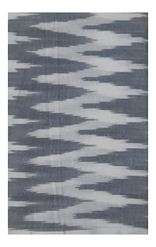 Image of Cotton Pochampally ikat unstitched blouse, Kurthi, long frock fabric material for women (1 meter, 2 meters & 3 meters)