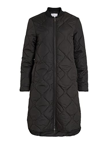 Vila Damen VIMANON Quilted Jacket-NOOS Mantel, Black, 38 Cover