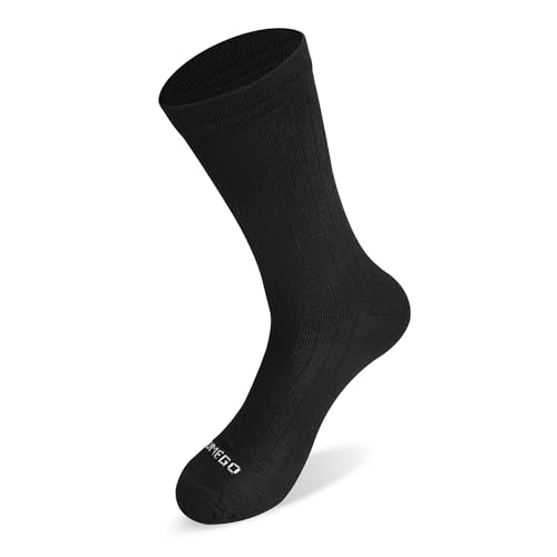 Image of Unisex Pure Cotton Combed Regular Fit Ribbed Crew Socks | Soft Breathable Socks for Men and Women | Ideal for Office Wear, Casual Outfits & Daily Use