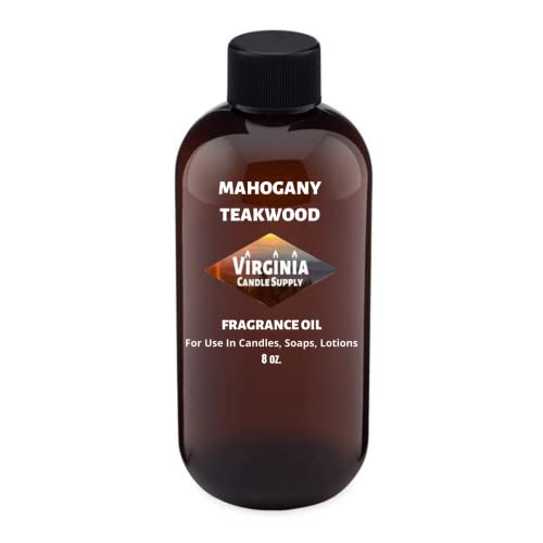 Mahogany Teakwood Type Fragrance Oil (Our Version of The Brand Name) (8 oz Bottle) for Candle Making Soap Making Tart Making Room Sprays Lotions Car Fresheners Slime Bath Bombs Warmers