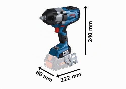 Clé à chocs sans fil Bosch GDS 18V 1000 C 2900 toursmin 1000 Nm 12 - vue 4