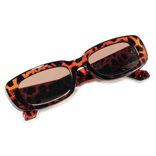 Rectangular Sunglasses for Women, Womens Vintage Sun Glasses Retro Style for Party Shopping