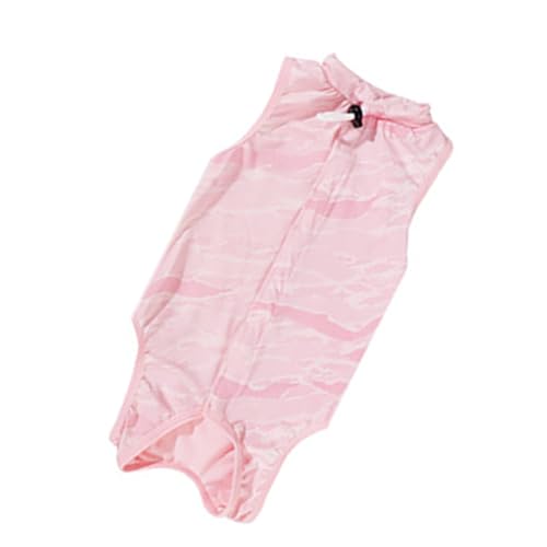 通気性のアイスシルク子猫ボディスーツ猫外科回復スーツ E 首輪代替避妊皮膚疾患予防回復服