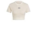 adidas cropped tee t-shirt (manica corta), off white mel, 44 donne