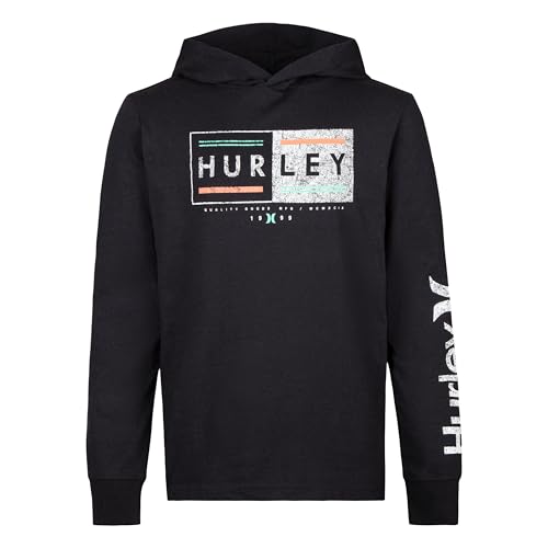 Image of Hurley boys Long Sleeve Hooded Graphic T-shirt