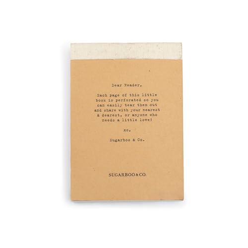 Image of Sugarboo Love Letters for Your Hunny Bunny - 150 Pages of Heartfelt Notes - 4 inchx6 inch Perforated Pages for Easy Tear and Share - Daily Affirmations for Spouses and Couples