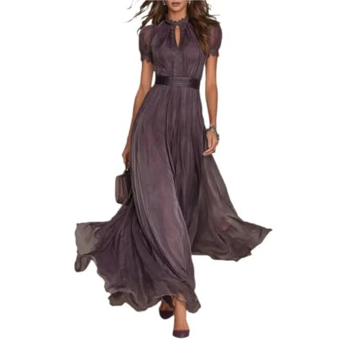 Robe longue en mousseline idéale pour un mariage ou cocktail chic