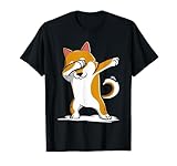 Shiba Inu Cute Dabbing T-Shirt Funny Dab Dance Gift Shirt