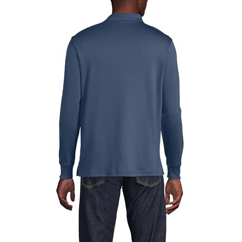 Lands' End Men's Long Sleeve American-Grown Supima Cotton Polo Shirt with Pocket2