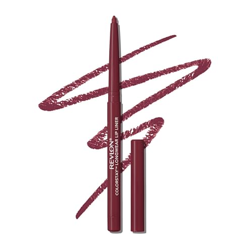 Revlon ColorStay Longwear Lip Liner, Face Makeup mit integriertem Anspitzer, langhaftende, satte Lippenfarben, glatter Auftrag, 665 Plum