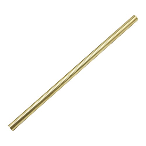PGCOKO Brass Solid Round Rod Lathe Bar Stock, 1/2 inch in Diameter 12 inch in Length