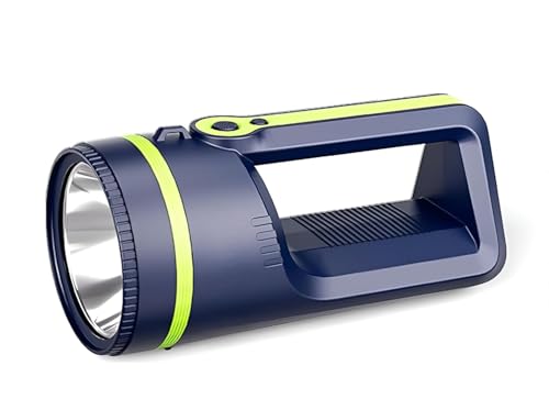 Image of High Power Long Distance Rechargeable Torch Light with 5000mAh Battery and 5 Modes Searchlight with Front and Side Flashlight Torch for Outdoor, Emergency, Camping (WD-5021A)