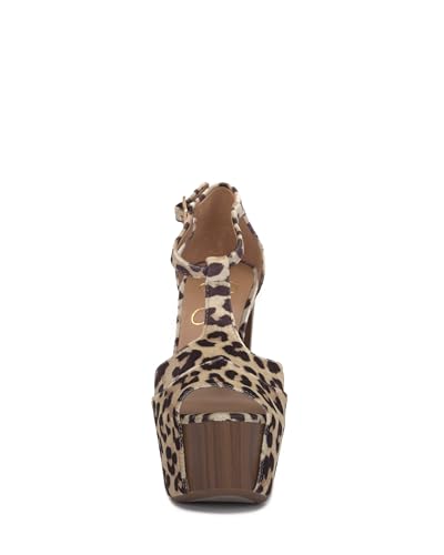 Image of Jessica Simpson Womens Dany 3 Floral Heeled Platform Sandals