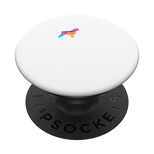 Acuarela Campo Spaniel Mamá Perro Amor PopSockets PopGrip Intercambiable Cover