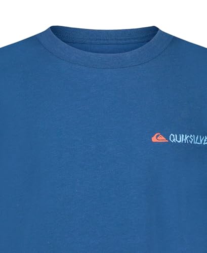 Image of Quiksilver Boys' Short Sleeve Logo Graphic T-Shirt, Soft & Comfortable, Regular Fit