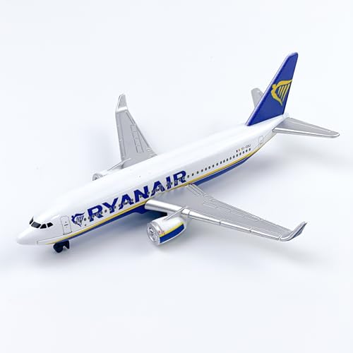 WngAur Airplane Model, Ryanair Aircraft Die-cast Metal Planes Suitable for Collection and Desktop Decor