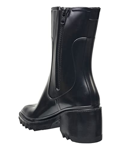 French Connection Women's Kloe Terrain Ankle Booties Comfortable Work Fall Winter Pointy Toe Fashion Shoes Pull On Heeled Hiking Rain Boots for Women3