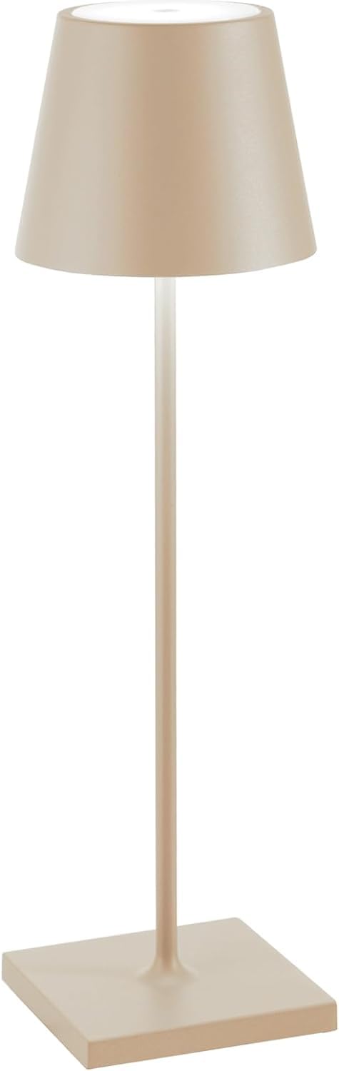 Zafferano, Poldina Pro Lamp, Rechargeable Cordless Table Lamp with Touch Controls, Suitable for Interior and Outdoor Dimmer