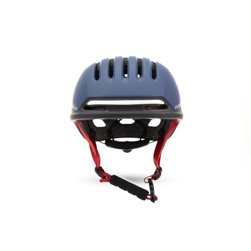 SMARTGYRO Casco Inteligente - Smart Helmet con luz de Frenado Automática, Tamaño M, EPS + PC, Batería, Visera Delantera, Leds Delanteros y Traseros, Color Negro, SG27-249