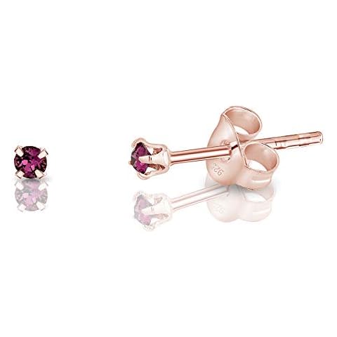 DTP Silver Pendientes de Plata de Ley 925 Chapado en Oro Rosa con Cristal Swarovski® Cover