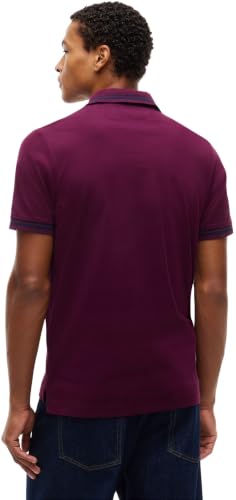 Tommy Jeans Herren S/S Polo, Violett (Calypso Berry), 3XL – Ansicht 2