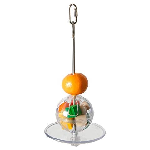 Featherland Paradise | Hanging Buffet Ball | Interactive Bird Toy and Treat Dispenser | Creative Foraging Systems | Ideal for Medium to Extra Large Birds Cover