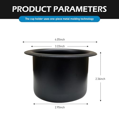 Portavasos metálico universal para auto, 2 piezas miniatura 2