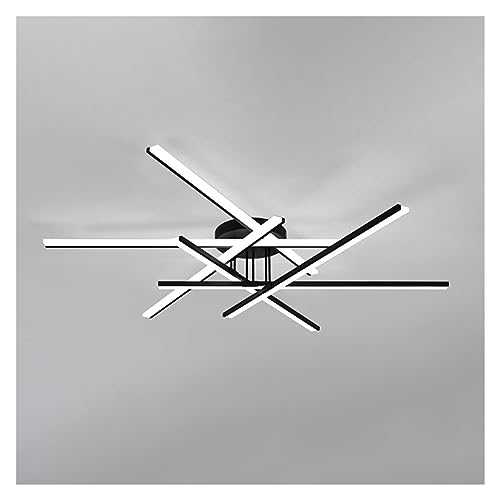 Plafonnier Spoutnik moderne LED 72W noir à intensité variable