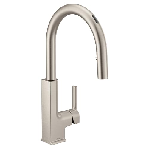 Moen S72308EVSRS STo Smart Faucet Touchless Pull Down Sprayer Kitchen ...