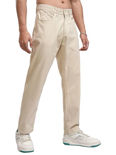 Image of Highlander Men's Casual Trousers| Relaxed Fit | Perfect for Casual Outings,Travel & Work Wear