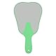 Tiiyee Zahnförmige Dentalspiegel, Kunststoff Dental Handspiegel Zahnpflege Hand Spiegel Werkzeug Zahnspiegel Zähne Shaped Mirror Dentalzubehör Mit Griff Für Zahnarztpraxen Krankenhaus Grün