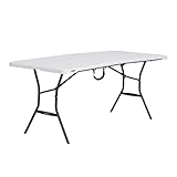 Lifetime 6-Foot Fold in Half Table, Light Commercial, White Granite