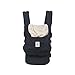 Ergobaby BCANBLKCML Mochila Portabebé Ergonomica Algodón, Portabebes en Mochilas Original, Negro/Camello