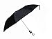 Totes Fashion Auto Open Umbrella 42 Arc - Black with Wood Handle