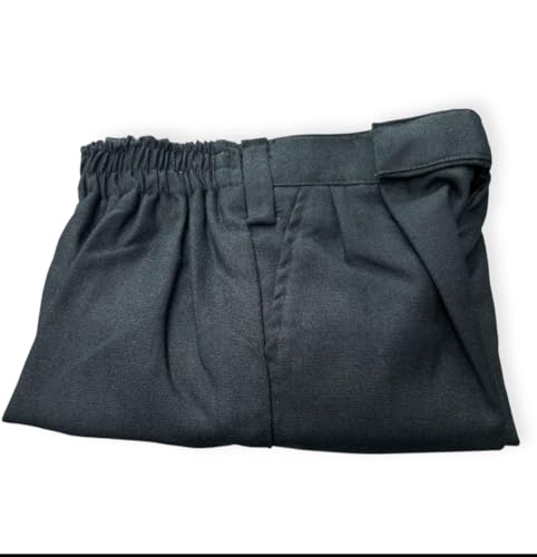 Image of School Uniform Carbon Blue Trousers for Boys and Girls, Formal Regular-Fit School Pants, Comfortable, Durable Fabric for Daily School Wear. 3-4 Years