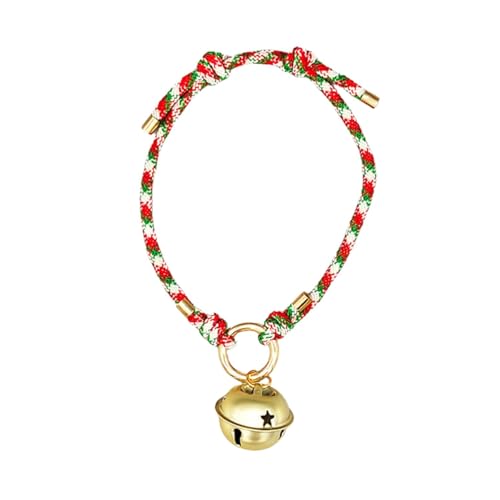 Cat Collar with Bell,Adjustable Cat Bell Necklace,Halloween Thanksgiving Christmas Cat Collar for Boys and Girls Kitties_M