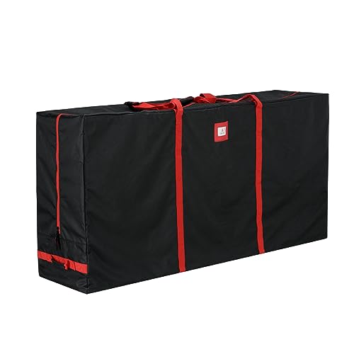 Tree Nest Rolling Christmas Tree Storage Bag 9ft Christmas Tree Box for Xmas Artificial Disassembled Trees Holiday Extra Large Storage Bags Container with Wheels & Handles Waterproof Canvas Oxford