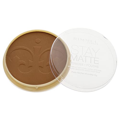 Image of Rimmel London Stay Matte - 031 Pecan - Pressed Powder, Lightweight, High Coverage, Shine Control, 0.49oz (Pack of 2)