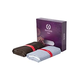 Regal Weaves by Arvind Fabric Gift Box (Unstitched, Multicolor, Free Size)- Single Pair Pack (FABPACKDES-39)