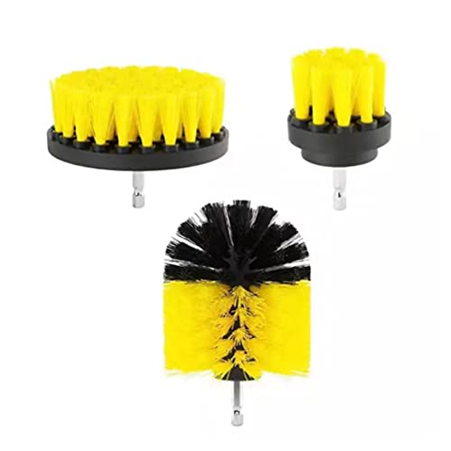 DEXIFUXI Spazzola per Trapano Elettrica,Confezione da 3 Drill Brush 2"/3.5"/4",Power Scrubber per la Pulizia Toilette Cucina Bagno Doccia Piastrelle Lavello Auto