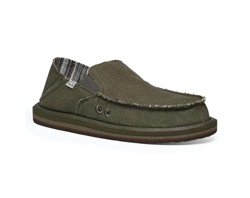 Image of Sanuk Mens Donny Hemp Loafers | Mens Shoes | Slip On Shoes for Men | Men