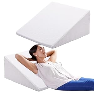 TANYOO Wigkussen leeskussen met traagschuim voor bed en bank