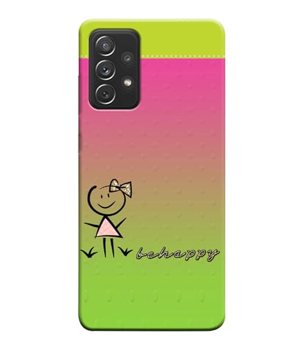 Image of Be Happy Printed Hard Back Case Cover Compatible for Samsung Galaxy F62 / Samsung Galaxy M62 (Multicolor) - D1664